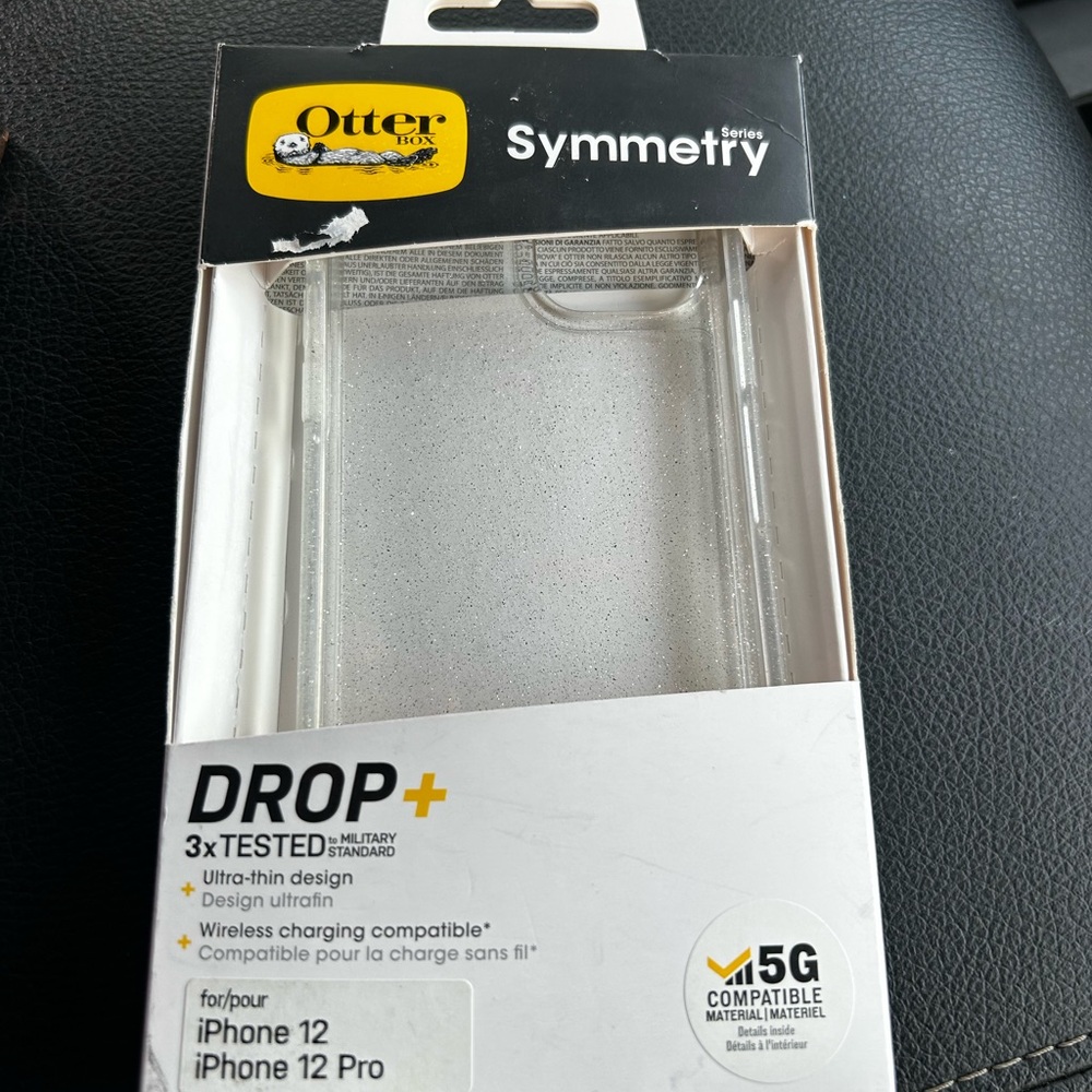 OtterBox Symmetry Series Clear Sparkle Case for iPhone 12/12 Pro